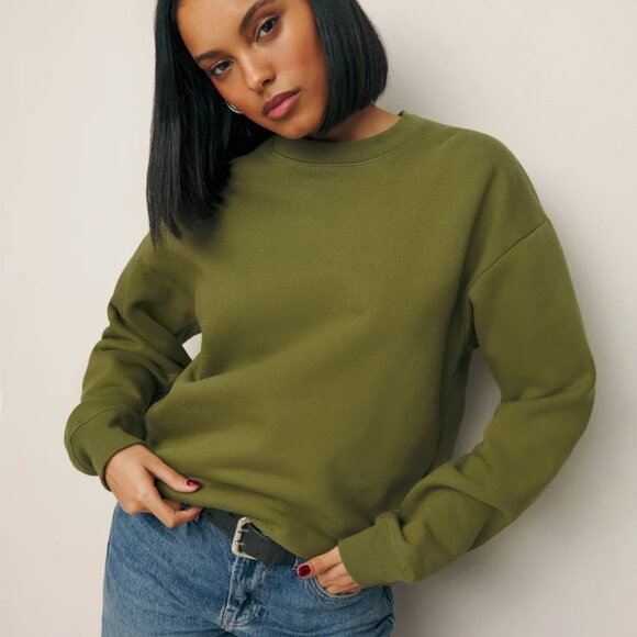 REFORMATION Classic Crew "Pear" - Picture 1 of 3